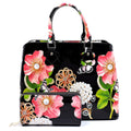 Glossy Flower 2in1 Tote/Strap Bag