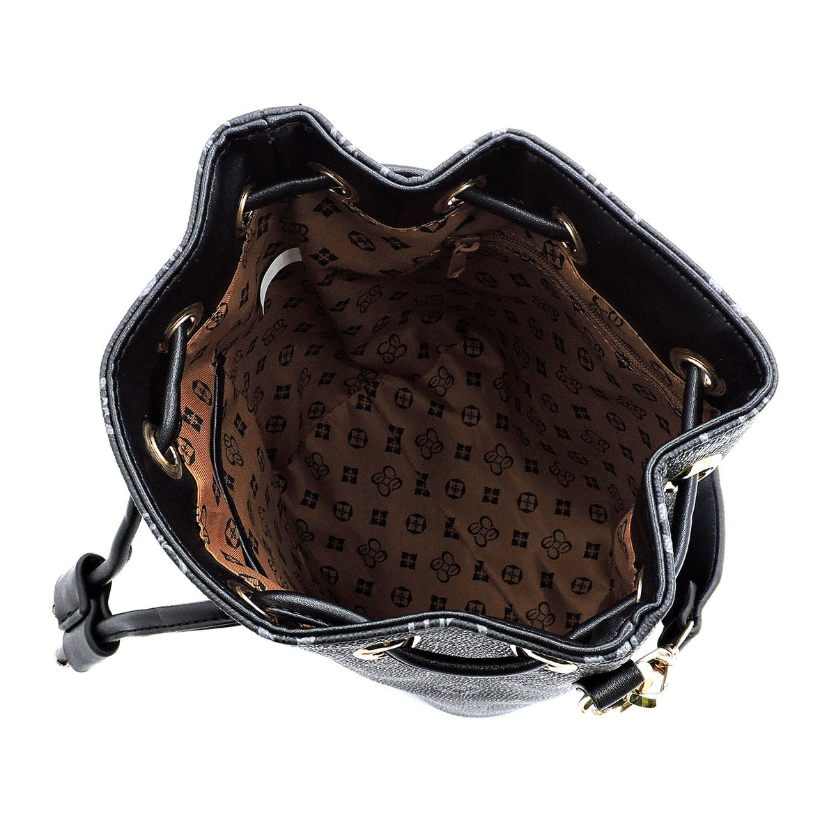 Black DI Bucket Crossbody